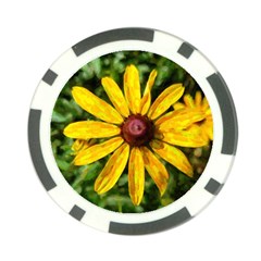 Sunflower Painting Poker Chip Card Guard (10 Pack) by ExtraGoodSauce