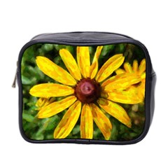 Sunflower Painting Mini Toiletries Bag (two Sides) by ExtraGoodSauce