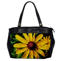 Sunflower Painting Oversize Office Handbag by ExtraAwesomeSauce