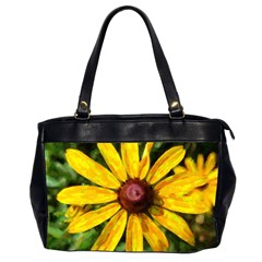 Sunflower Painting Oversize Office Handbag (2 Sides) by ExtraAwesomeSauce