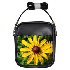 Sunflower Painting Girls Sling Bag by ExtraAwesomeSauce