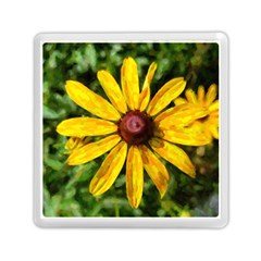 Sunflower Painting Memory Card Reader (square) by ExtraGoodSauce