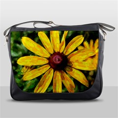 Sunflower Painting Messenger Bag by ExtraAwesomeSauce