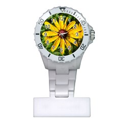 Sunflower Painting Plastic Nurses Watch by ExtraGoodSauce