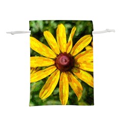 Sunflower Painting Lightweight Drawstring Pouch (m) by ExtraGoodSauce