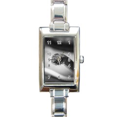 Black And White Snake Rectangle Italian Charm Watch by ExtraGoodSauce