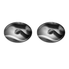 Black And White Snake Cufflinks (oval) by ExtraGoodSauce