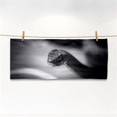 Black And White Snake Hand Towel by ExtraGoodSauce