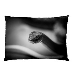 Black And White Snake Pillow Case by ExtraGoodSauce