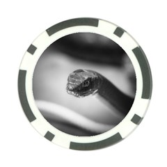 Black And White Snake Poker Chip Card Guard (10 Pack) by ExtraGoodSauce