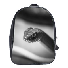 Black And White Snake School Bag (large) by ExtraGoodSauce