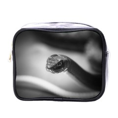 Black And White Snake Mini Toiletries Bag (one Side) by ExtraGoodSauce