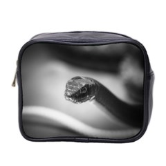 Black And White Snake Mini Toiletries Bag (two Sides) by ExtraGoodSauce