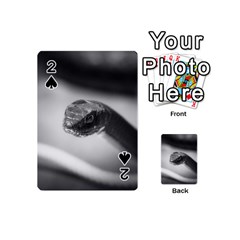 Black And White Snake Playing Cards 54 Designs (mini)