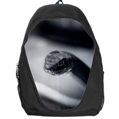 Black And White Snake Backpack Bag by ExtraGoodSauce