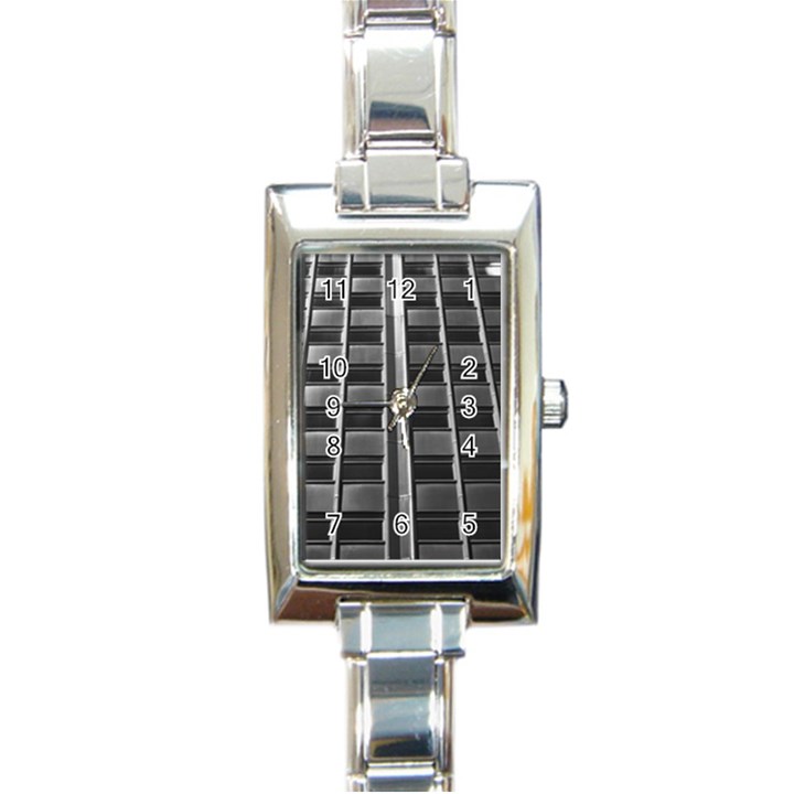 Urban Environment Rectangle Italian Charm Watch