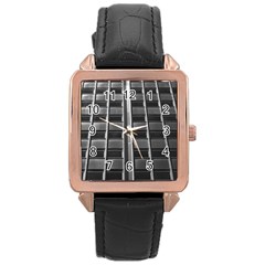 Urban Environment Rose Gold Leather Watch  by ExtraGoodSauce