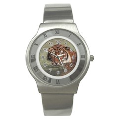 Swimming Tiger Stainless Steel Watch by ExtraGoodSauce