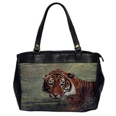 Swimming Tiger Oversize Office Handbag by ExtraGoodSauce