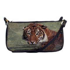 Swimming Tiger Shoulder Clutch Bag by ExtraGoodSauce