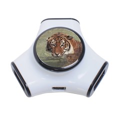 Swimming Tiger 3-port Usb Hub by ExtraGoodSauce