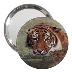 Swimming Tiger 3  Handbag Mirrors by ExtraGoodSauce