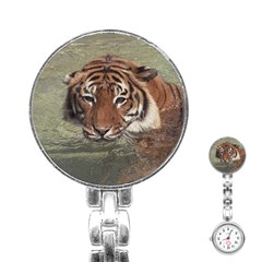 Swimming Tiger Stainless Steel Nurses Watch by ExtraGoodSauce