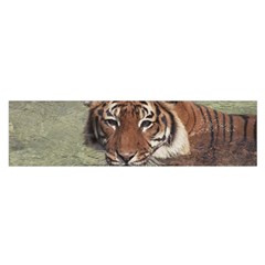 Swimming Tiger Satin Scarf (oblong) by ExtraGoodSauce