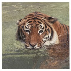 Swimming Tiger Wooden Puzzle Square by ExtraGoodSauce