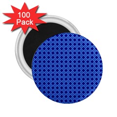 Basket Weave Basket Pattern Blue 2 25  Magnets (100 Pack)  by Dutashop