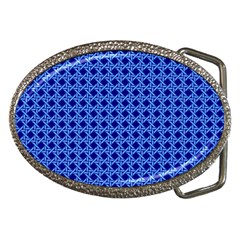 Basket Weave Basket Pattern Blue Belt Buckles by Dutashop