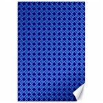 Basket Weave Basket Pattern Blue Canvas 20  x 30  19.62 x28.9  Canvas - 1