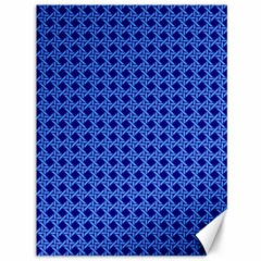 Basket Weave Basket Pattern Blue Canvas 36  X 48  by Dutashop