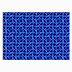 Basket Weave Basket Pattern Blue Large Glasses Cloth by Dutashop