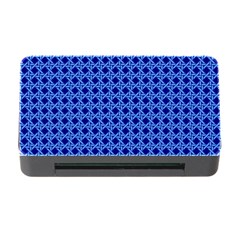 Basket Weave Basket Pattern Blue Memory Card Reader With Cf by Dutashop