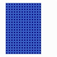 Basket Weave Basket Pattern Blue Small Garden Flag (two Sides) by Dutashop