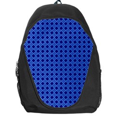 Basket Weave Basket Pattern Blue Backpack Bag by Dutashop