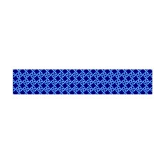 Basket Weave Basket Pattern Blue Flano Scarf (mini) by Dutashop