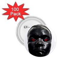 Creepy Black Man Mask Print 1 75  Buttons (100 Pack)  by dflcprintsclothing