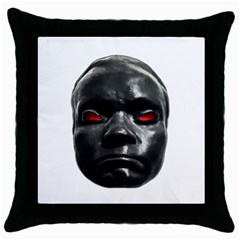 Creepy Black Man Mask Print Throw Pillow Case (black)