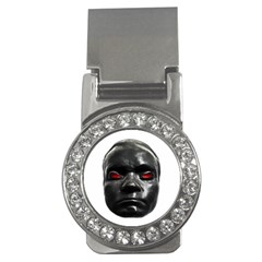 Creepy Black Man Mask Print Money Clips (cz) 