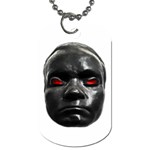 Creepy Black Man Mask Print Dog Tag (One Side) Front