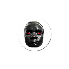 Creepy Black Man Mask Print Golf Ball Marker (4 Pack) by dflcprintsclothing