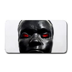 Creepy Black Man Mask Print Medium Bar Mats