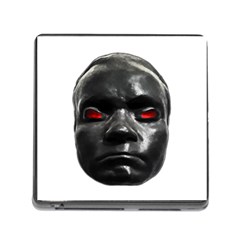 Creepy Black Man Mask Print Memory Card Reader (square 5 Slot) by dflcprintsclothing