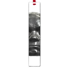 Creepy Black Man Mask Print Large Book Marks by dflcprintsclothing