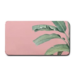 Banana Leaf On Pink Medium Bar Mats by goljakoff