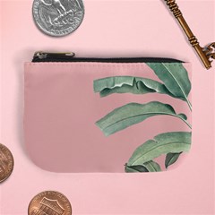 Banana Leaf On Pink Mini Coin Purse by goljakoff