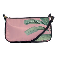 Banana Leaf On Pink Shoulder Clutch Bag by goljakoff