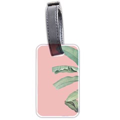 Banana Leaf On Pink Luggage Tag (two Sides) by goljakoff